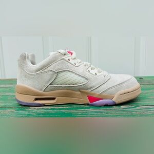 Nike Air Jordan 5 Retro Low Peanut Butter Jelly Grade School Kids Shoes Sz 3.5 Y